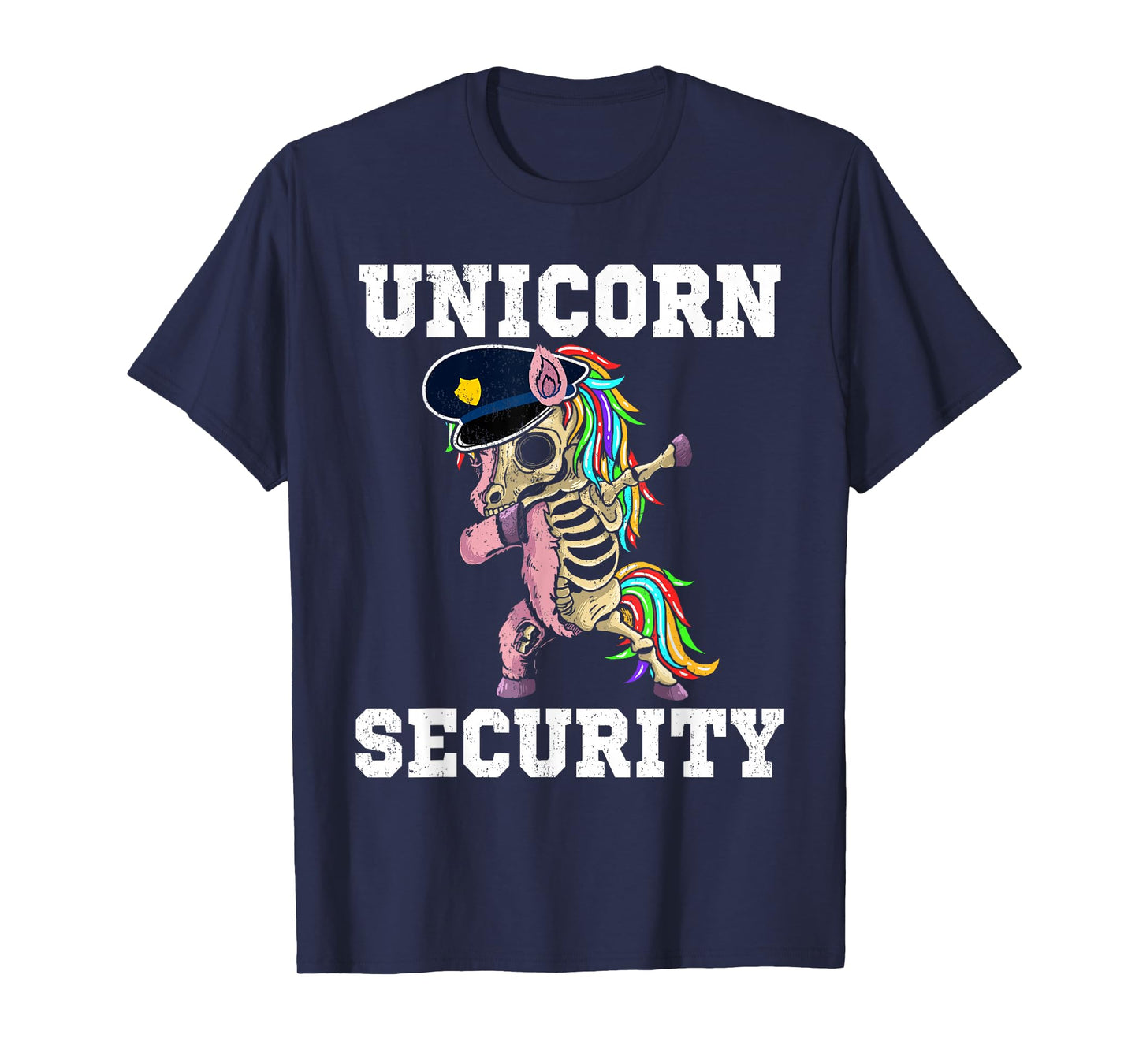 Unicorn Security Funny Unicorn Skeleton Dabbing Family Group T-Shirt