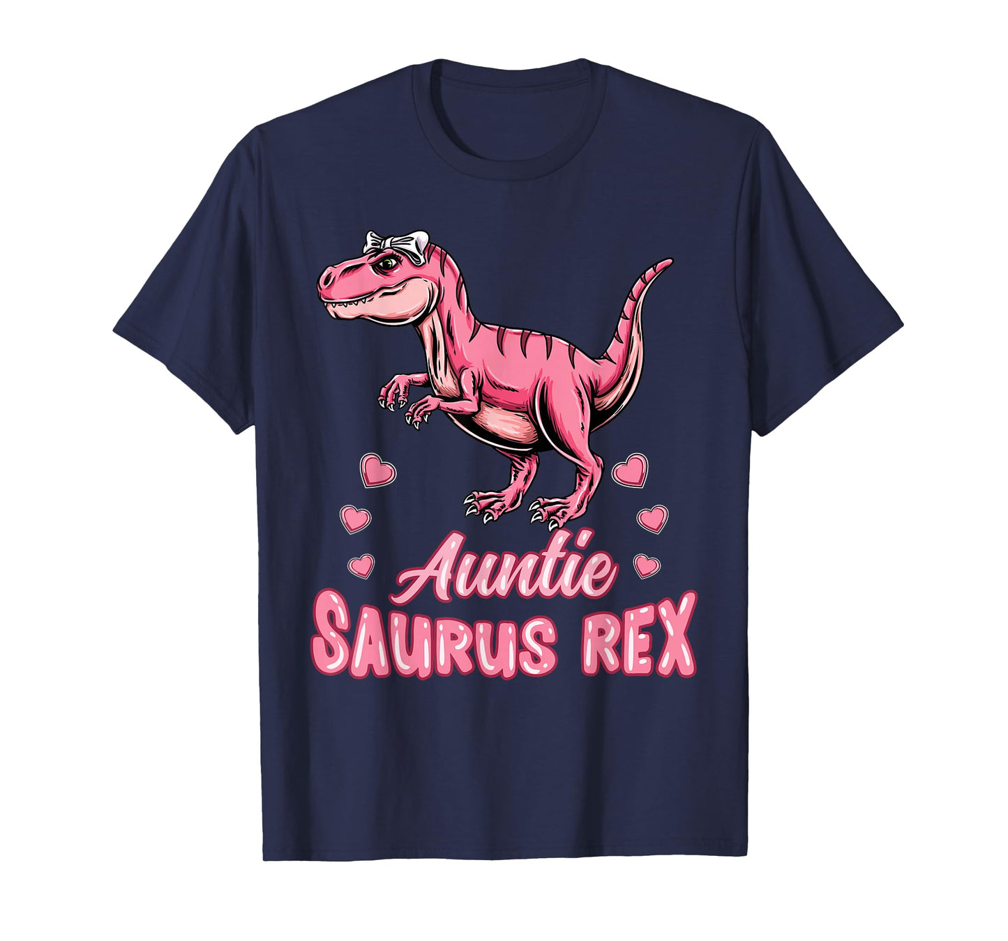 Auntie Saurus Rex Auntiesaurus Dinosaur Family T-Shirt