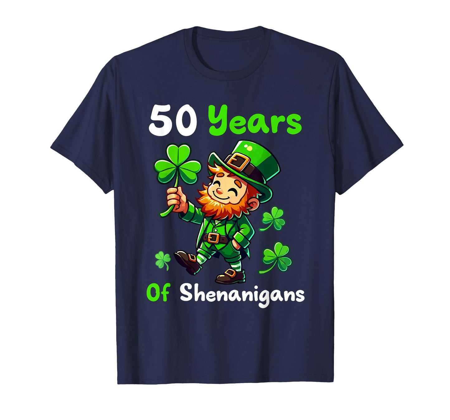 50 Years Of Shenanigans 50th Birthday St. Patrick's Day Boy T-Shirt