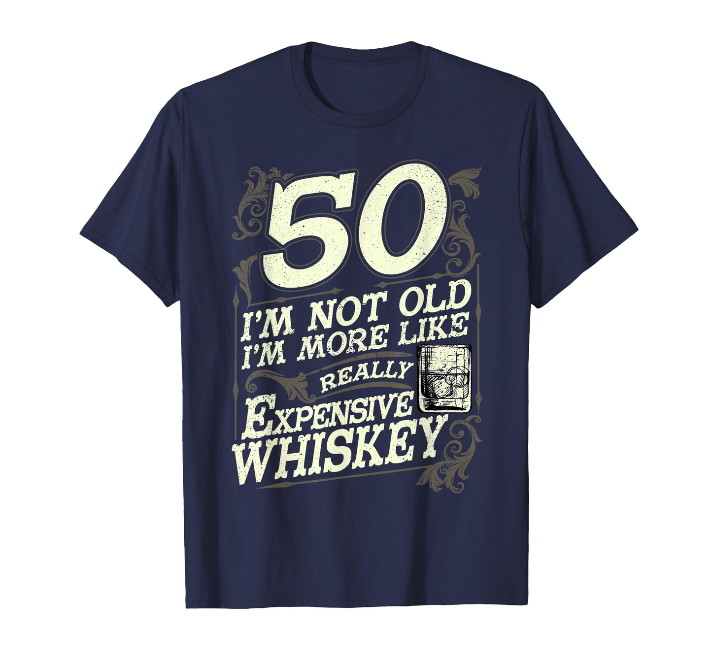 50 Years Old Whiskey Bourbon 50th Birthday Whiskey Drinker T-Shirt