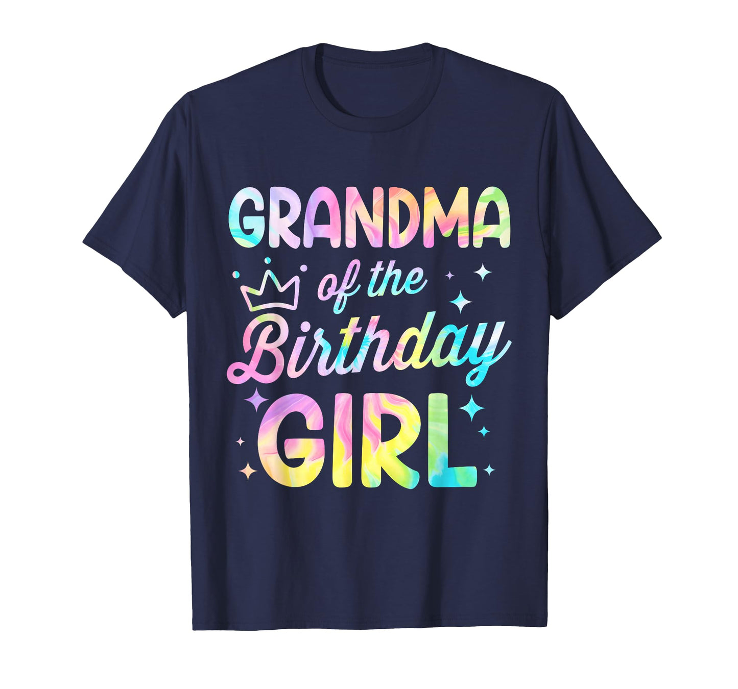 Grandma Of The Birthday Girl Tie Dye Girl Bday Party T-Shirt