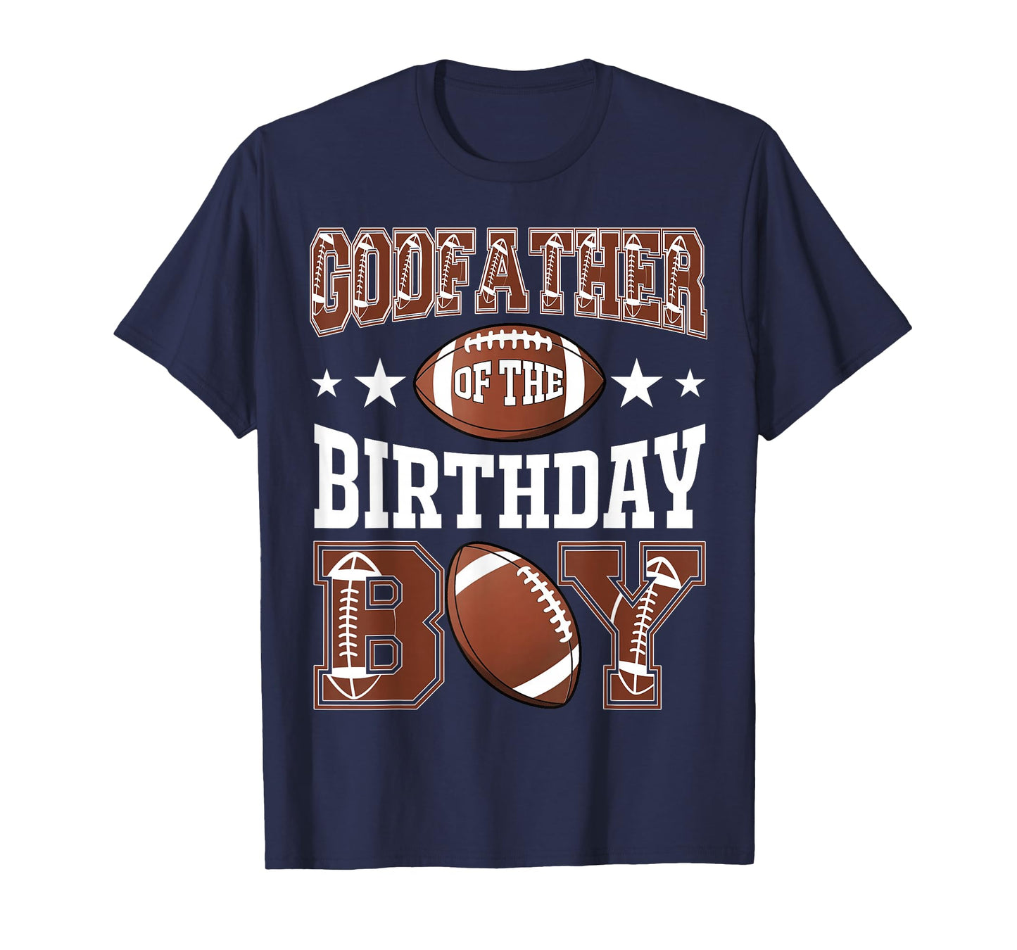 GodFather Of The Birthday Boy Football Game Day T-Shirt