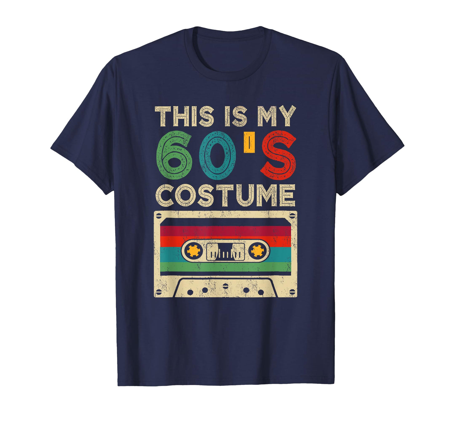 This Is My 60's Costume Funny Halloween 1960s Party Retro T-Shirt