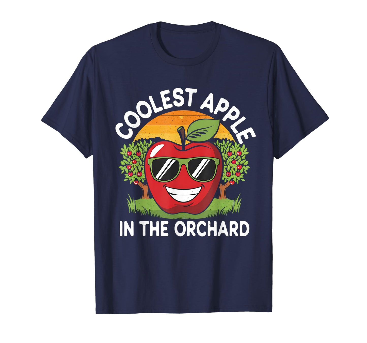 Retro Coolest Apple in the Orchard | Apple Picking Season T-Shirt