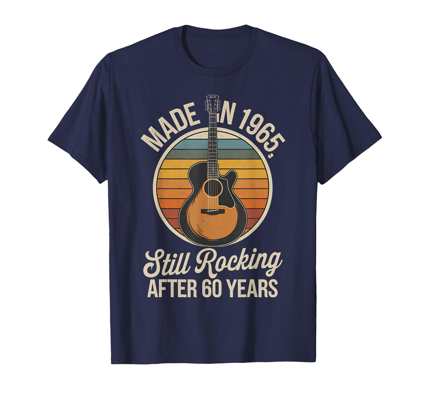Made in 1965 Still Rocking 60th Birthday Guitar T-Shirt