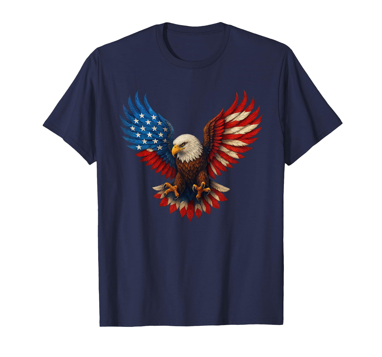 American Flag Bald Eagle Patriotic Eagle 4th Of July USA T-Shirt