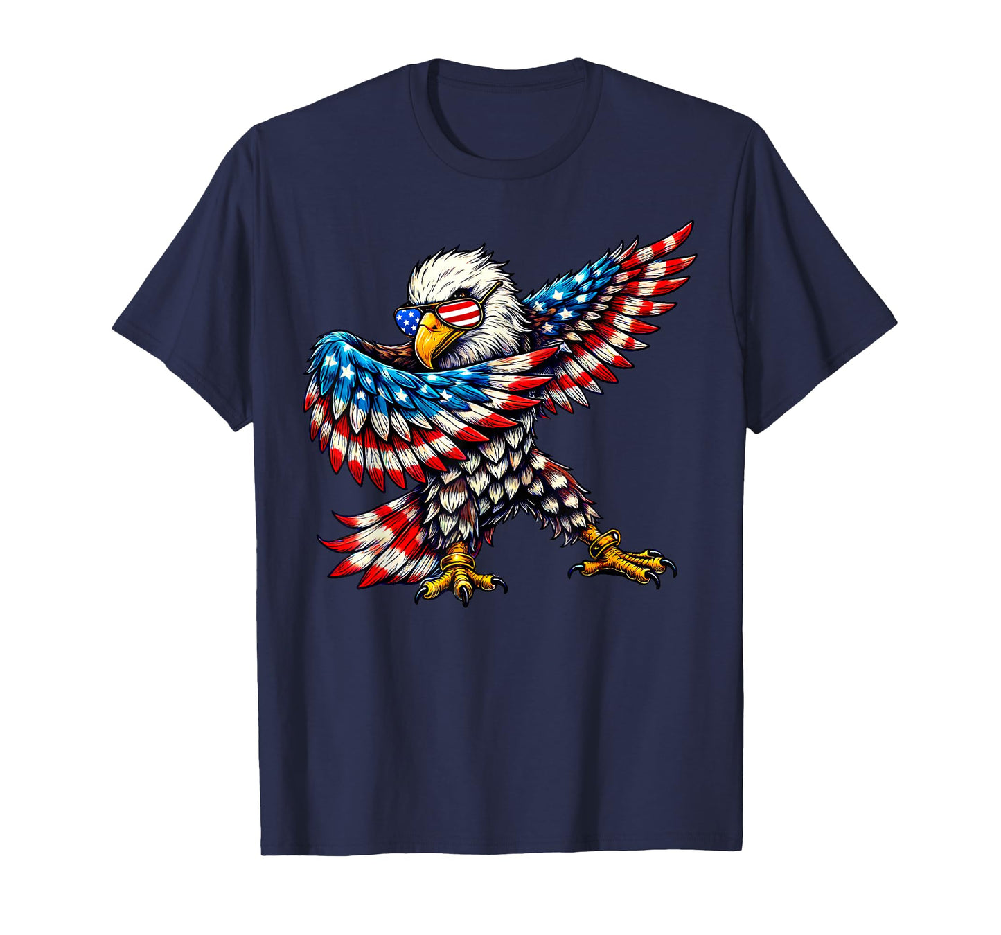 American Flag Bald Eagle Patriotic Eagle 4th of July USA T-Shirt