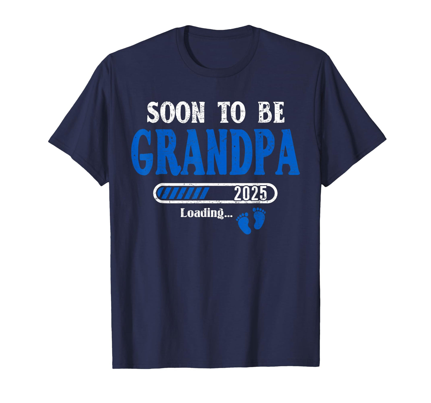 Mens Soon To Be Grandpa est.2025 New Grandpa Pregnancy T-Shirt