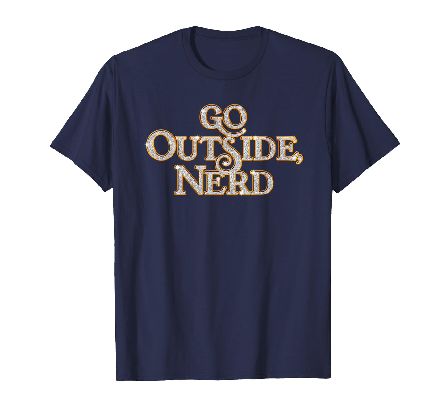 Go Outside Nerd Vintage Design Style Sarcastic Funny Music T-Shirt
