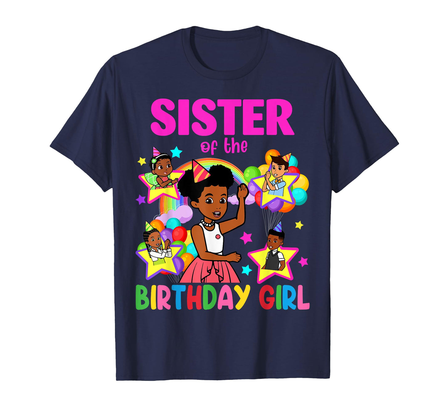 Sister Of Birthday Girl Gracie Birthday Dolls Girl Party T-Shirt