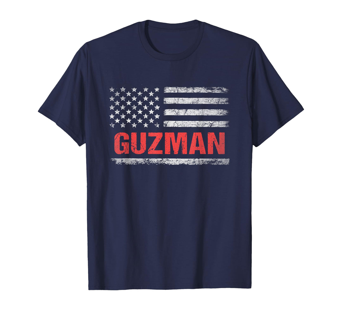 Guzman Name American Flag - Guzman Last Name T-Shirt