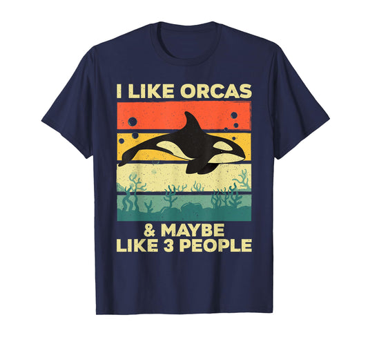 Cool Orca Design For Men Women Kids Killer Whale Ocean Orca T-Shirt