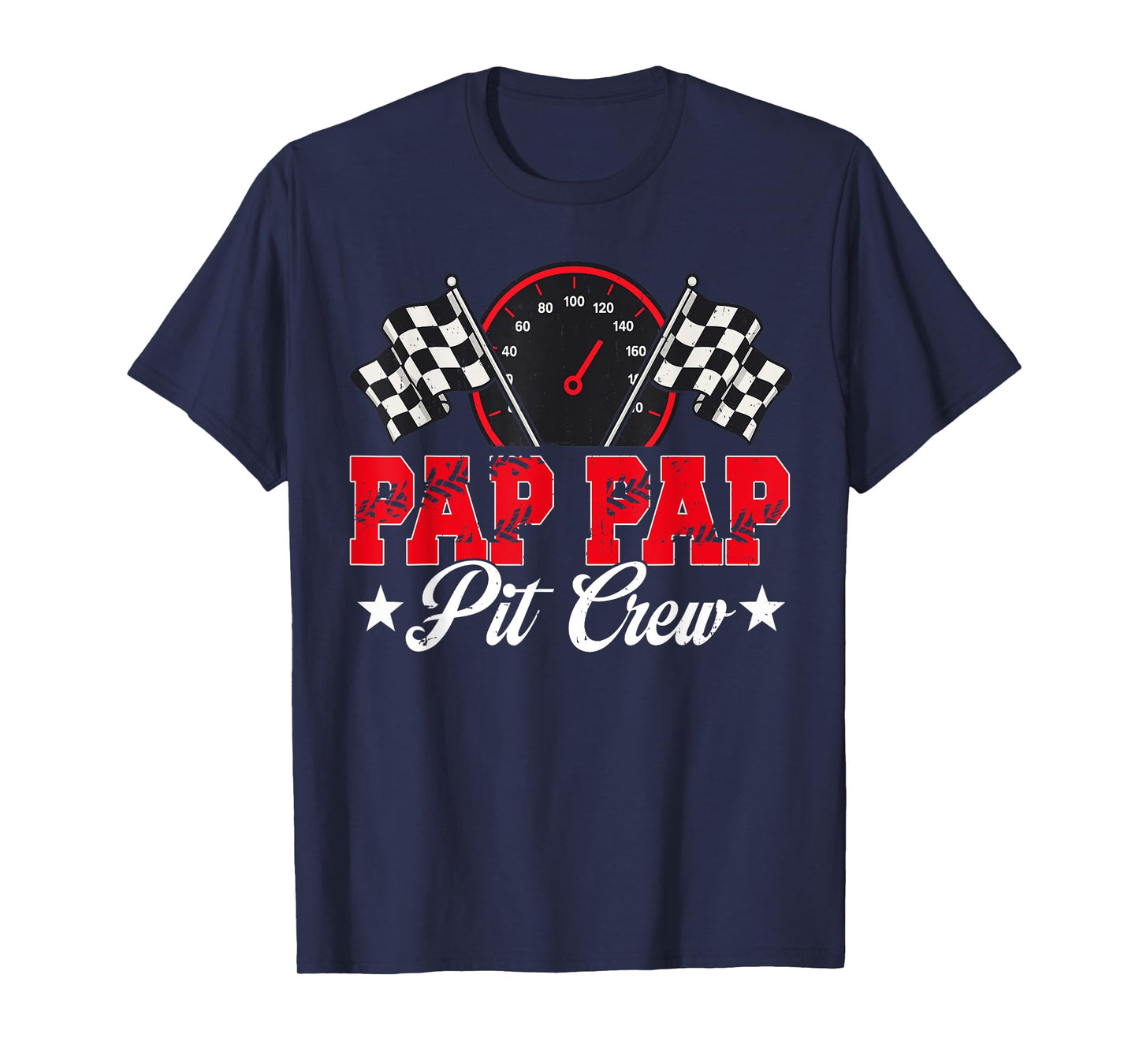 Race Car Birthday Party Racing Family Pap Pap Pit Crew T-Shirt