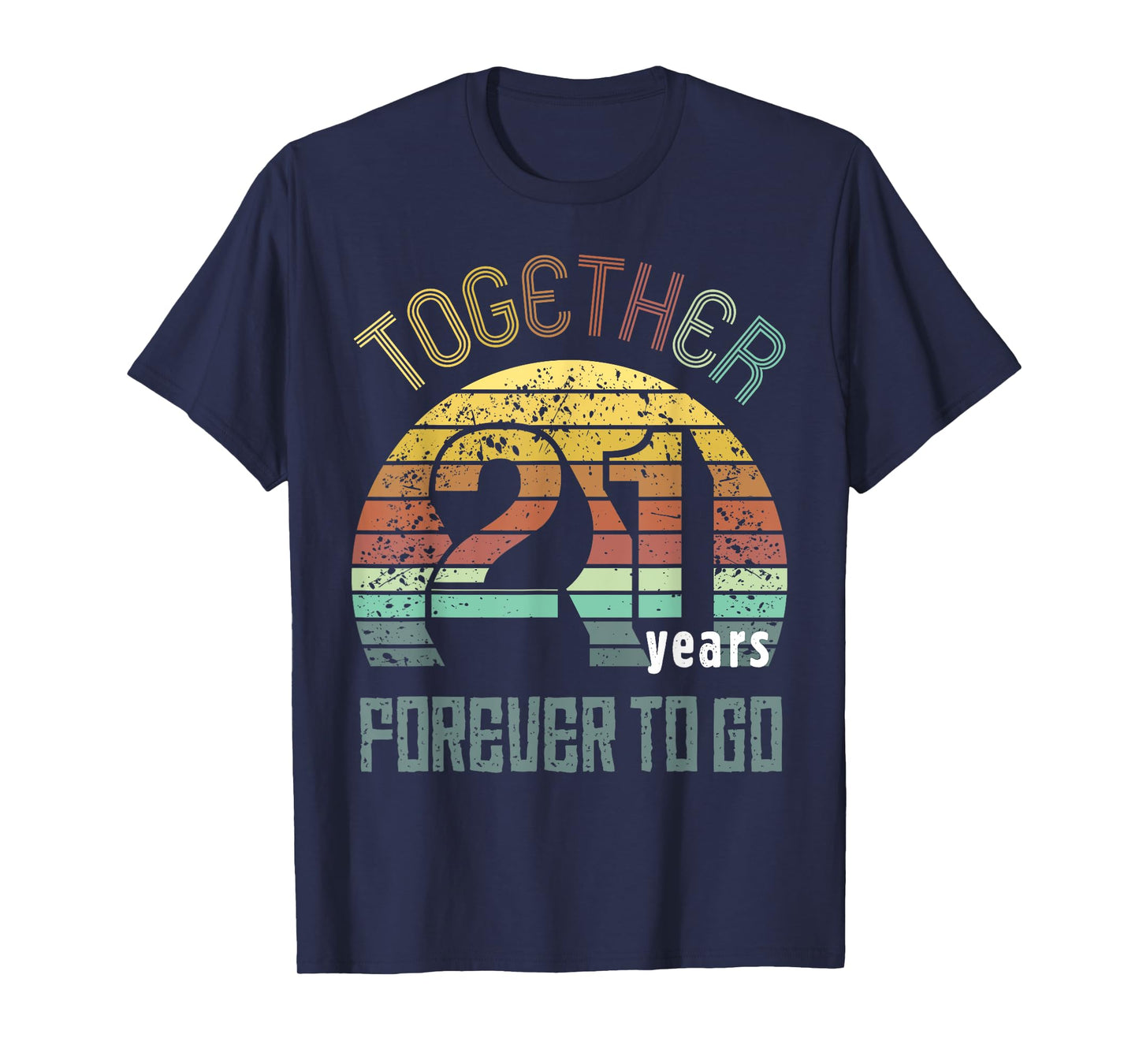 21st Years Wedding Anniversary Gifts For Couples Matching T-Shirt