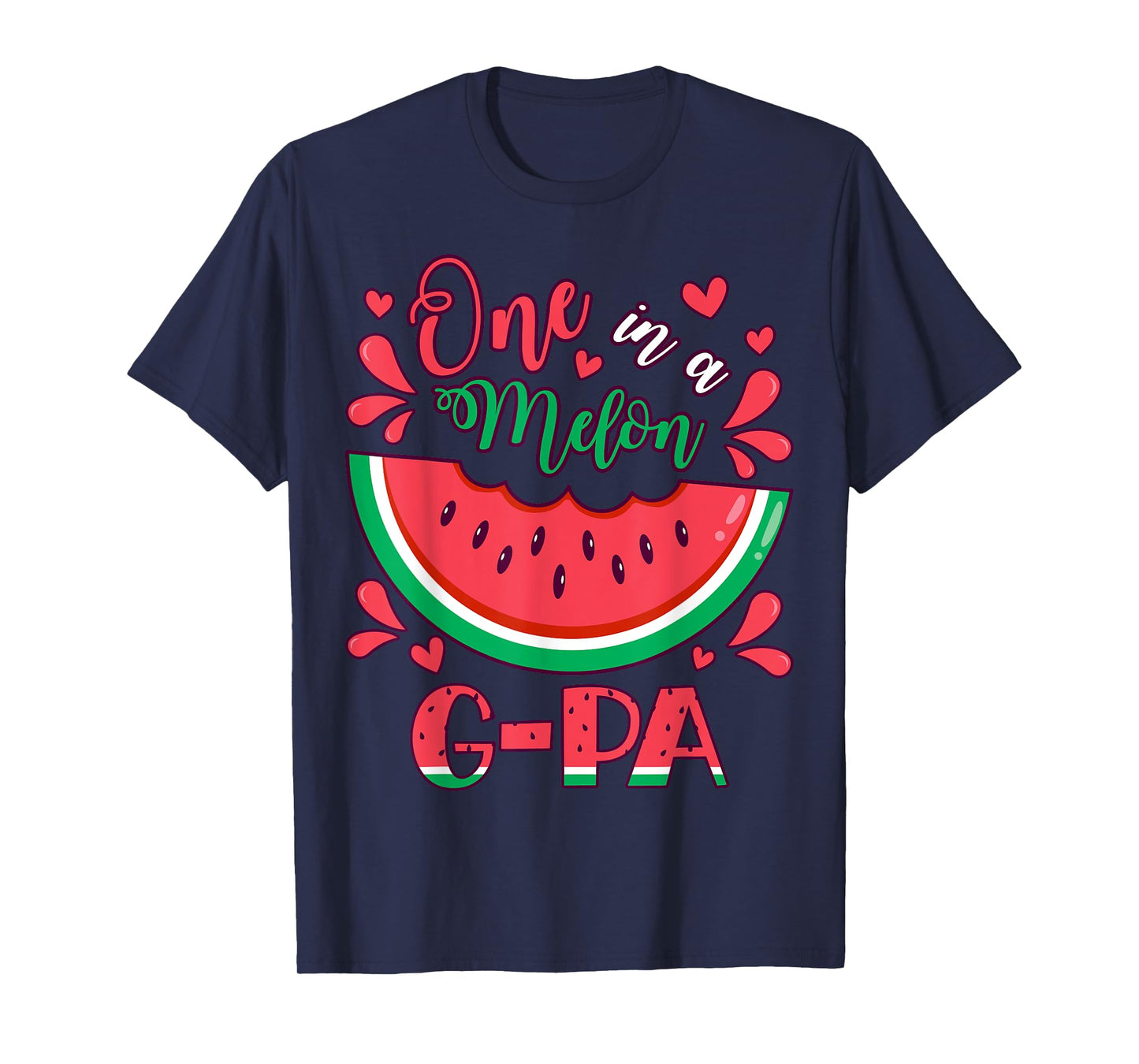 One in a Melon G-Pa Birthday Party Matching Family Group T-Shirt