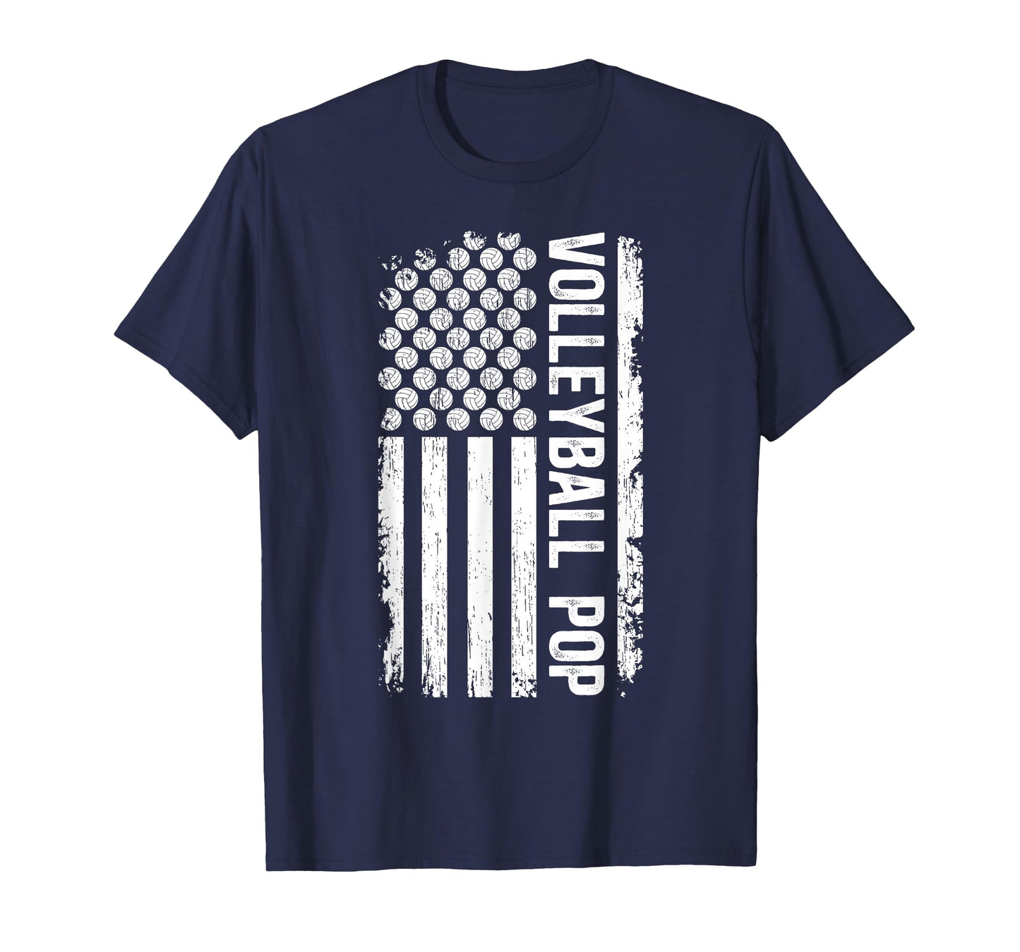 Volleyball Pop US Flag Pop Of A Volleyball Player Pop T-Shirt