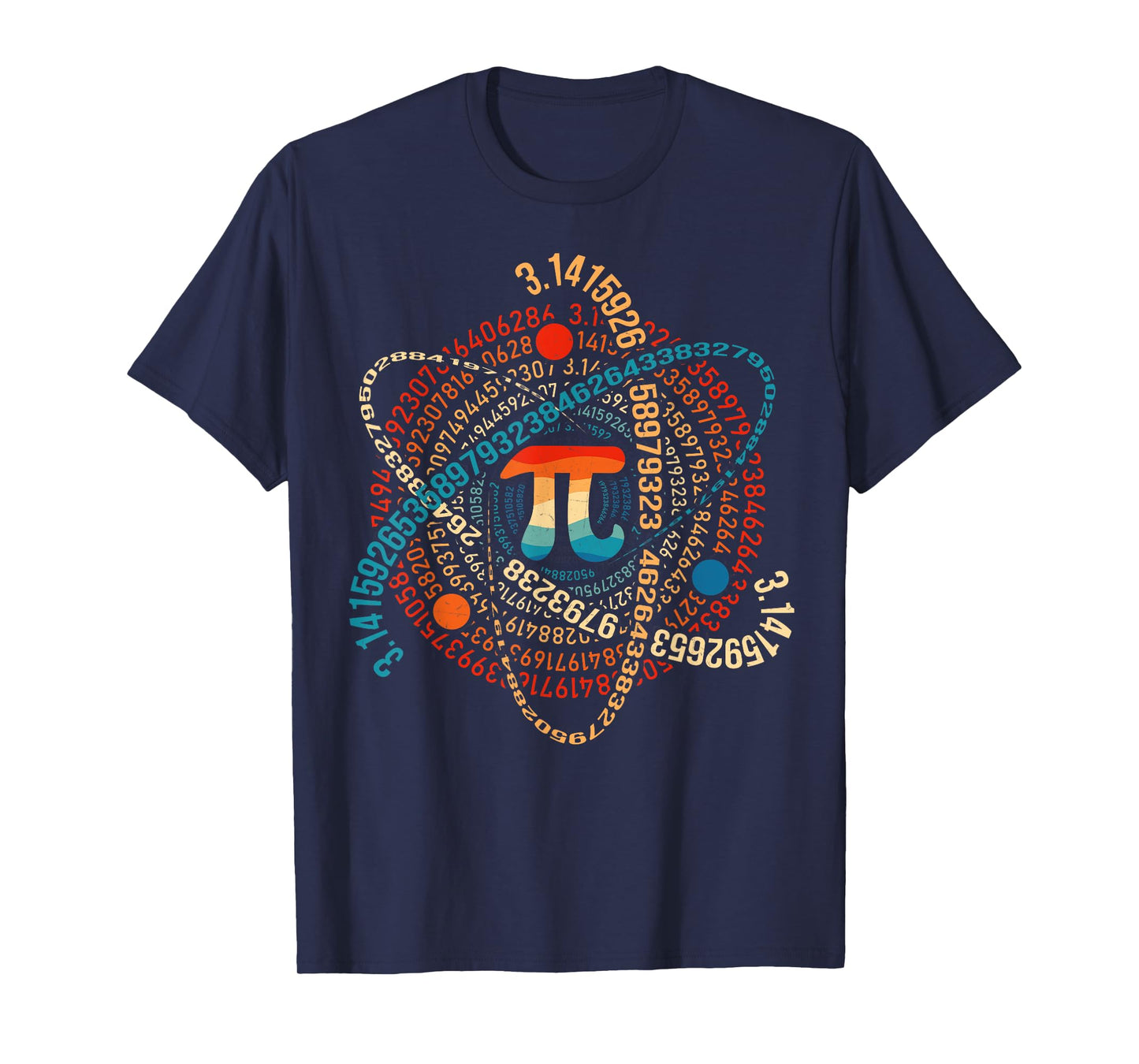 Funny Pi Day 3,14 Symbol Spiral Number Math Lover Science T-Shirt
