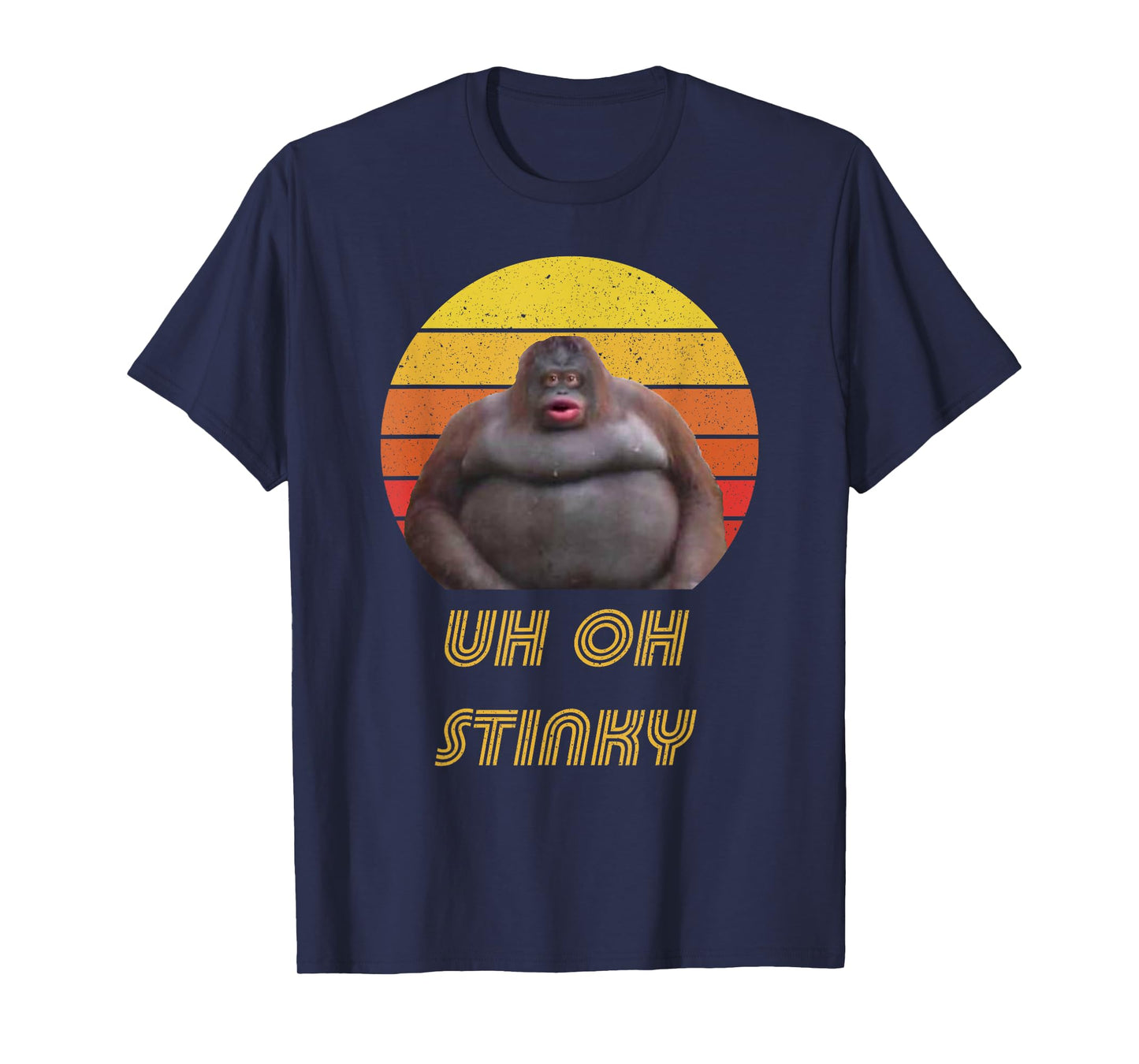 Uh Oh Stinky Poop Vintage Retro Dank Memes Le Monke T-Shirt