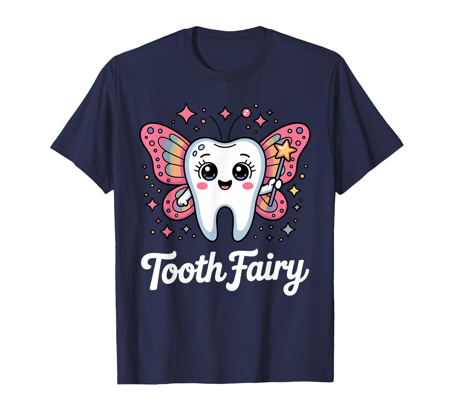Funny Tooth Fairy Design for Men Women Kids Teeth Toothfairy T-Shirt