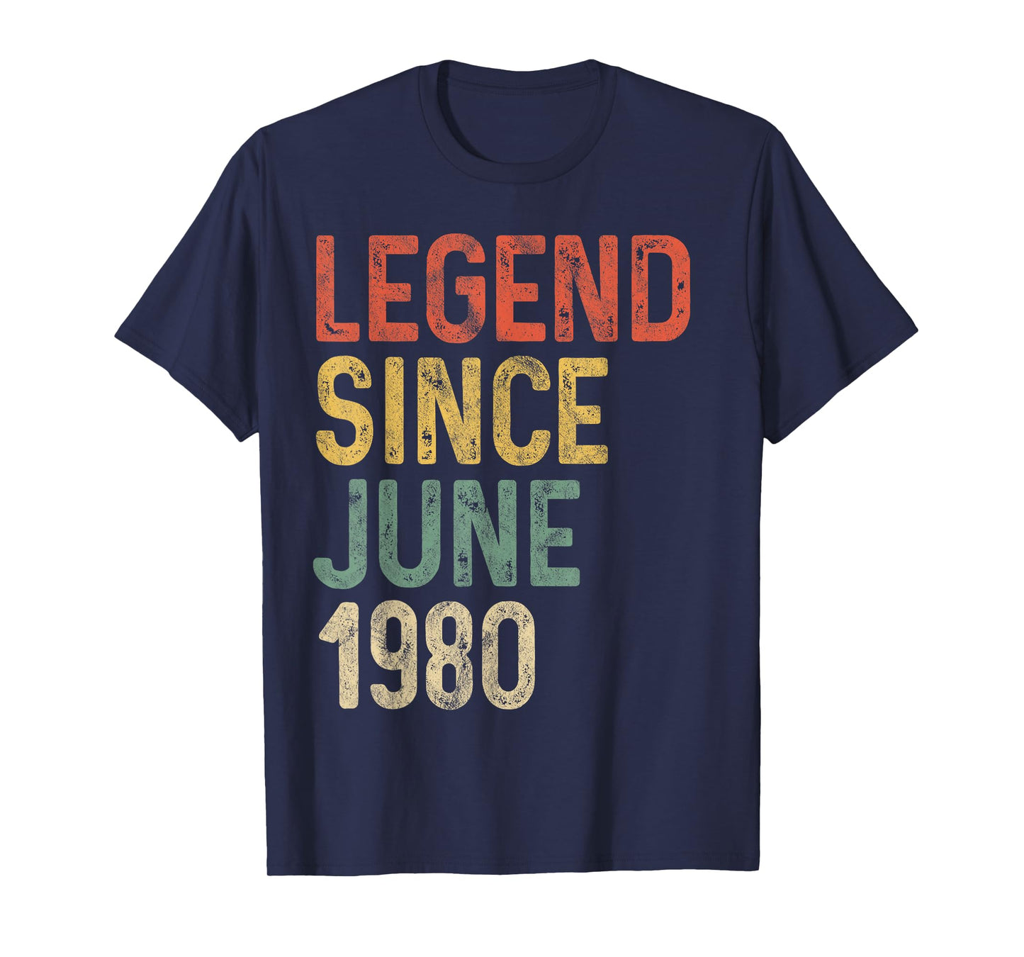 Legend 1980 45th Birthday Gifts for Men Women 45 Year Old T-Shirt