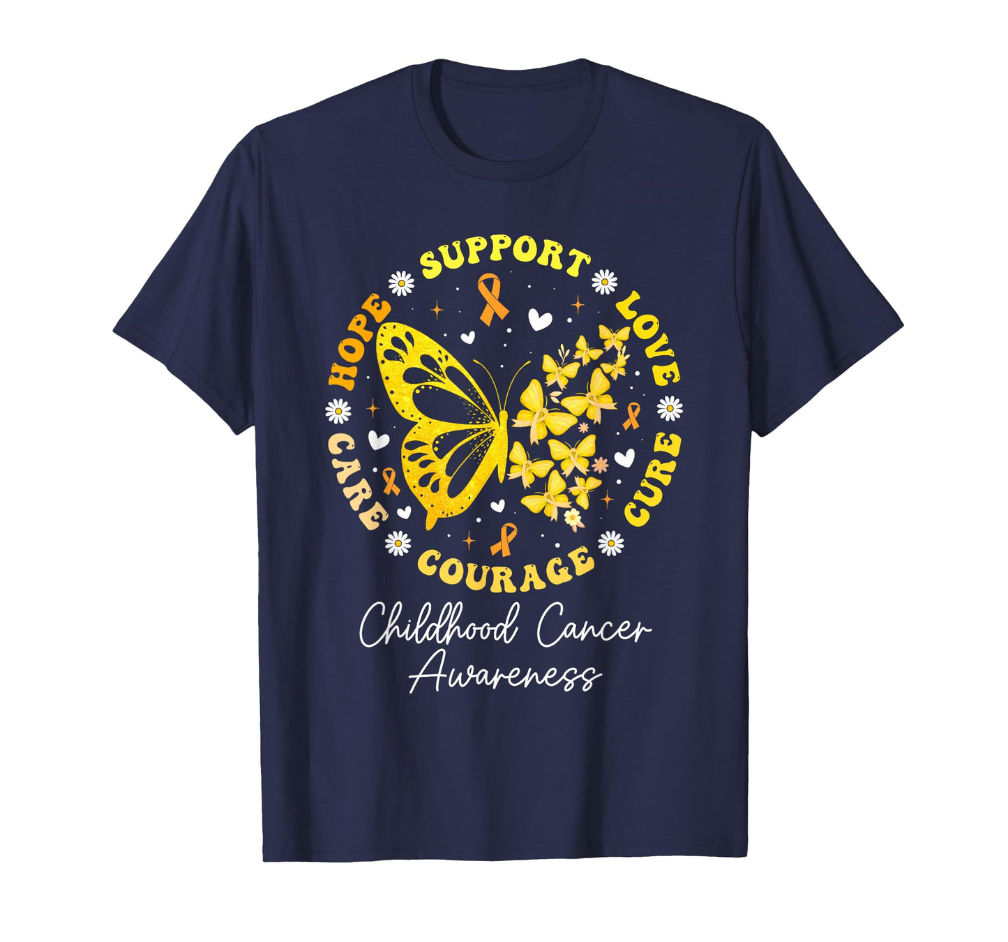 Childhood Cancer Support Family Childhood Cancer Awareness T-Shirt