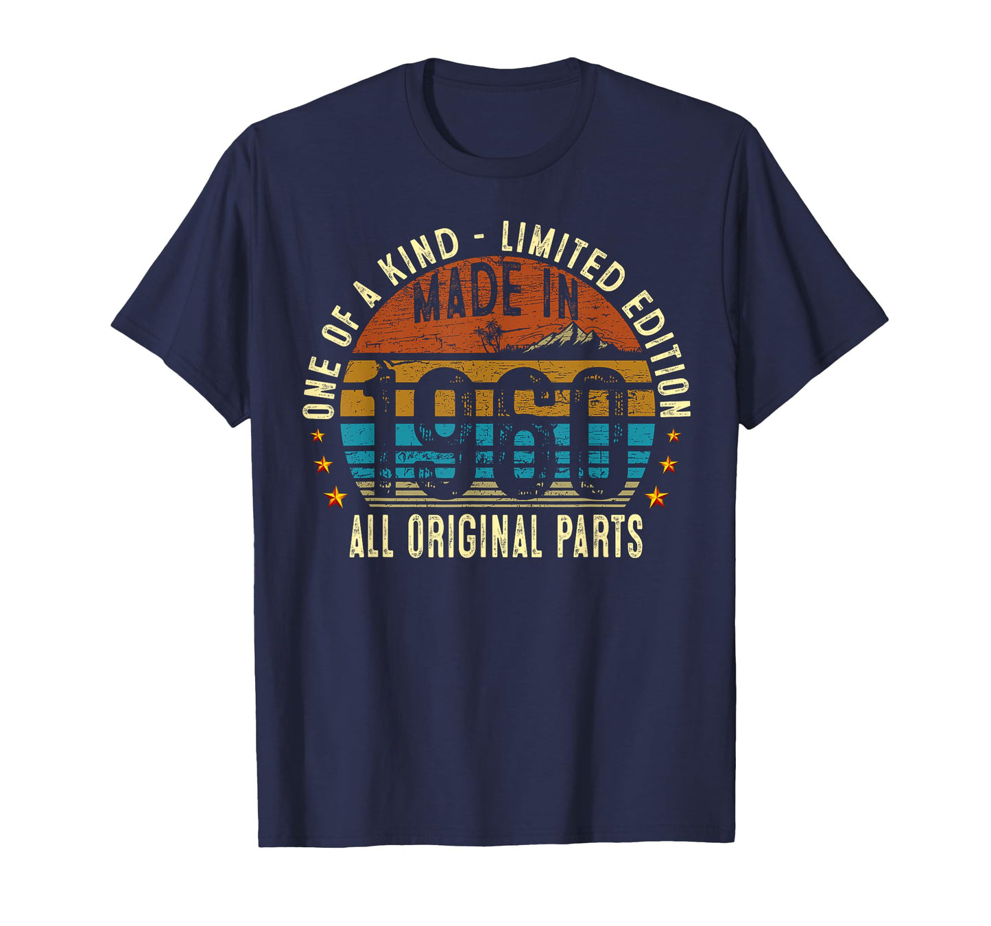 65th Birthday Gifts Men Women Vintage 1960 Original Parts T-Shirt