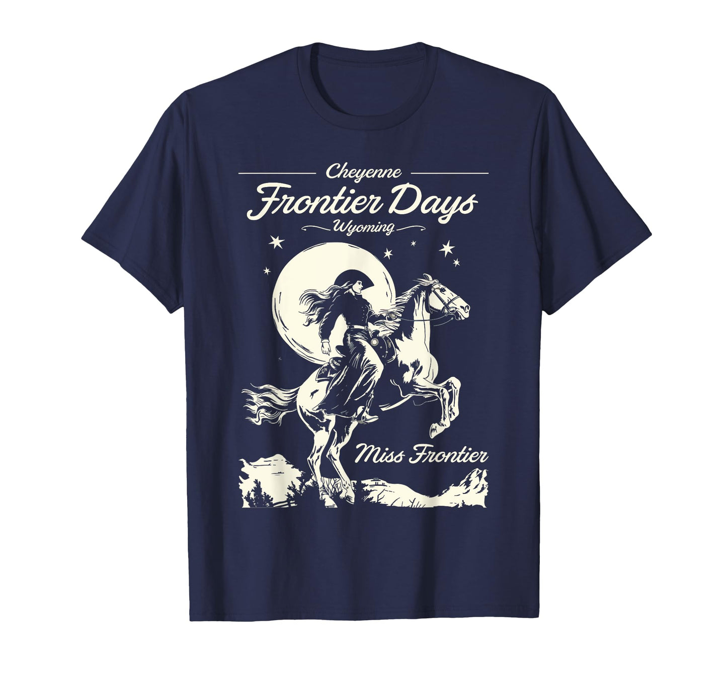 Cheyenne Wyoming Frontier Days Miss Frontier Cowboy Cowgirl T-Shirt