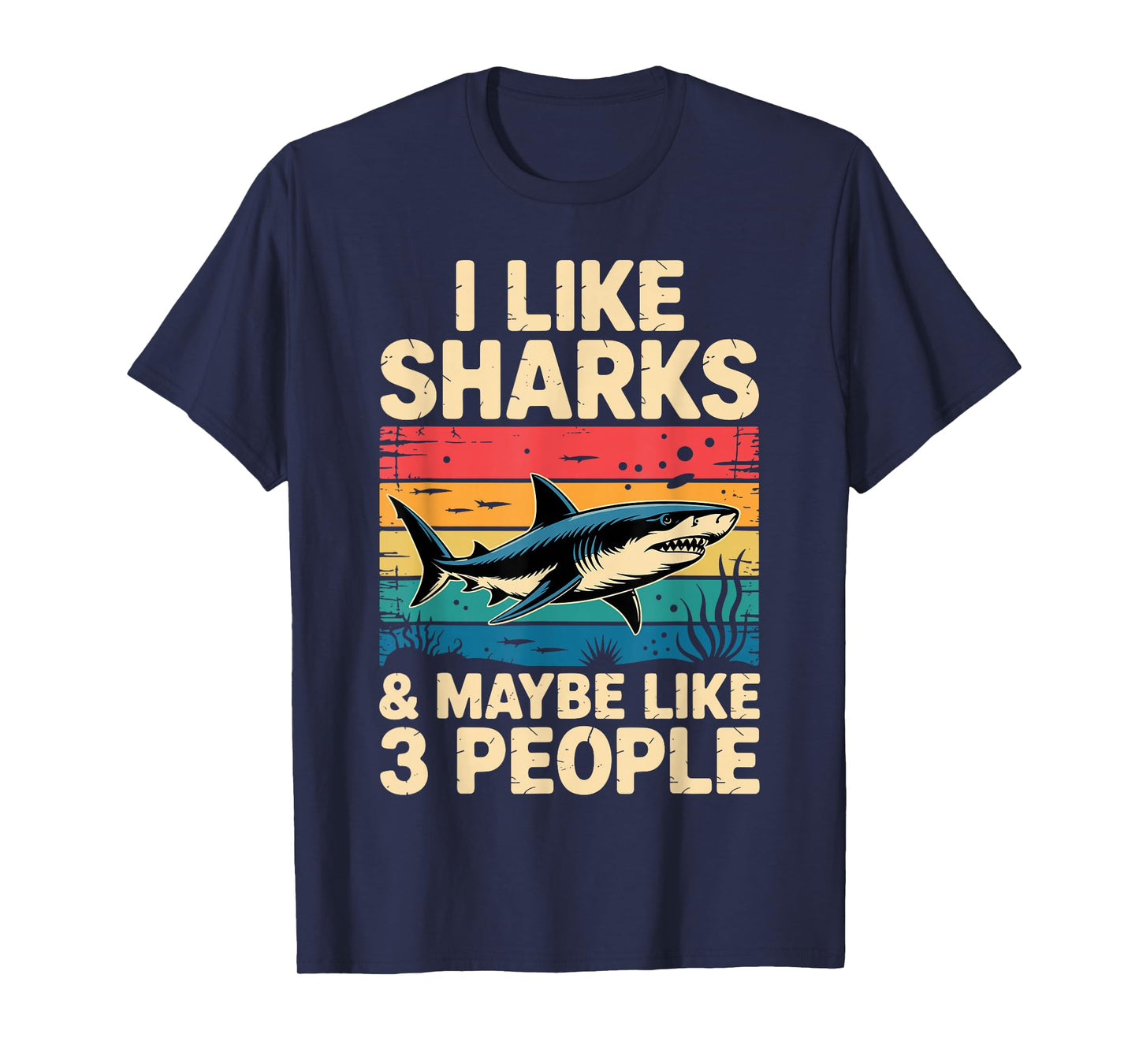Cool Shark Art For Men Women Great White Hammerhead Shark T-Shirt