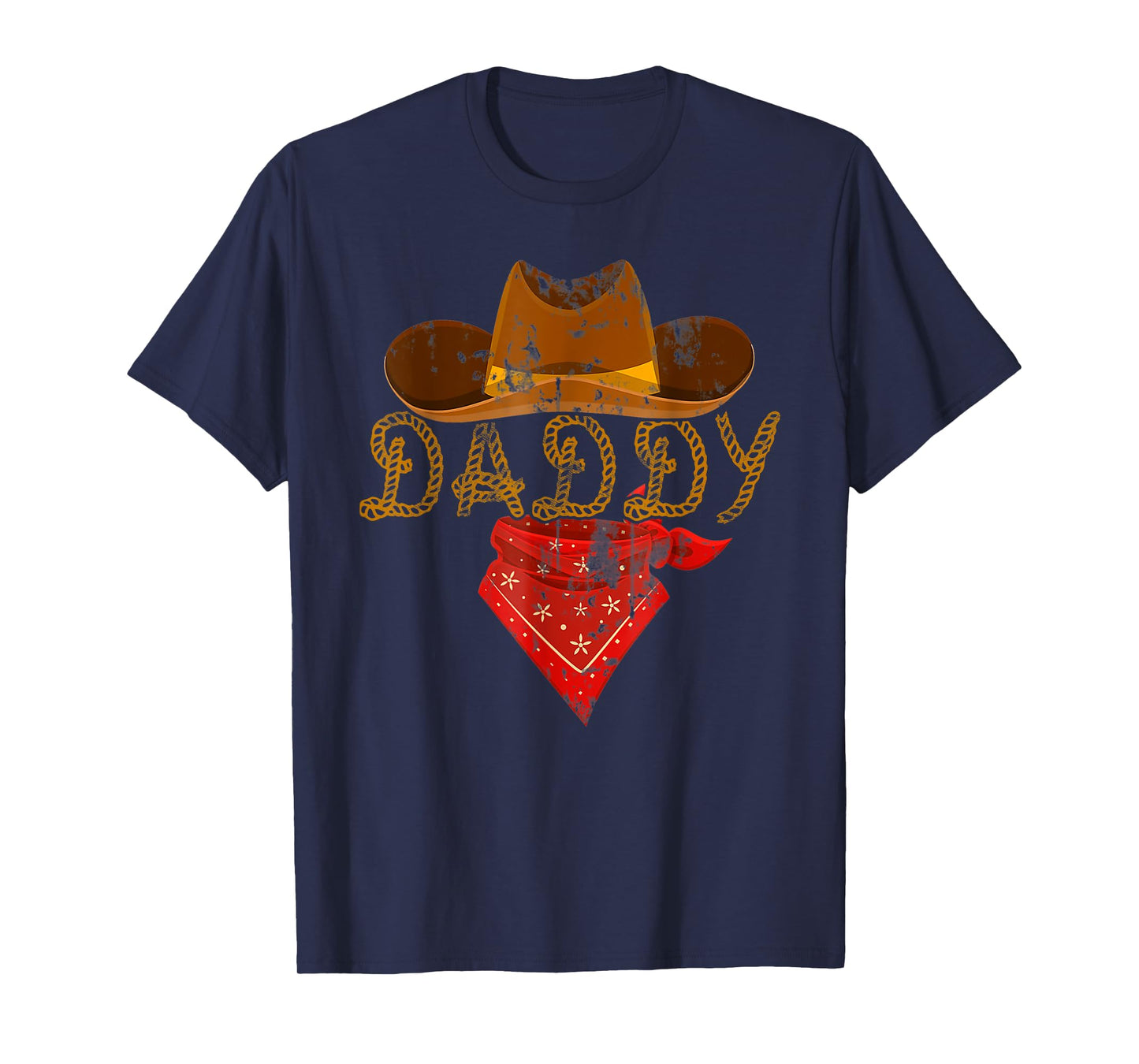 Daddy Howdy Cowboy Western Rodeo Father's Day Dad Men Family T-Shirt