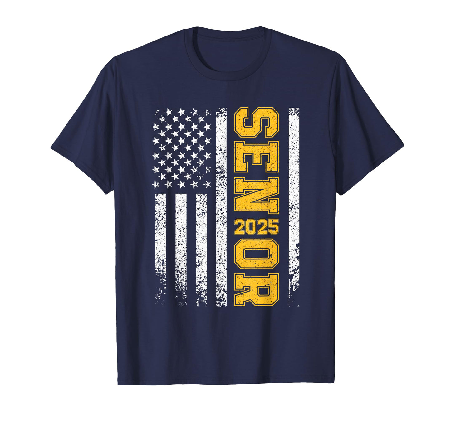 Senior 2025 American Flag USA Class of 2025 Graduation T-Shirt