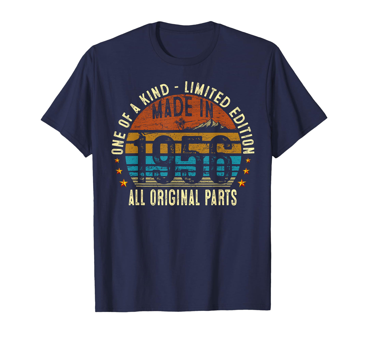 69th Birthday Gifts Men Women Vintage 1956 Original Parts T-Shirt