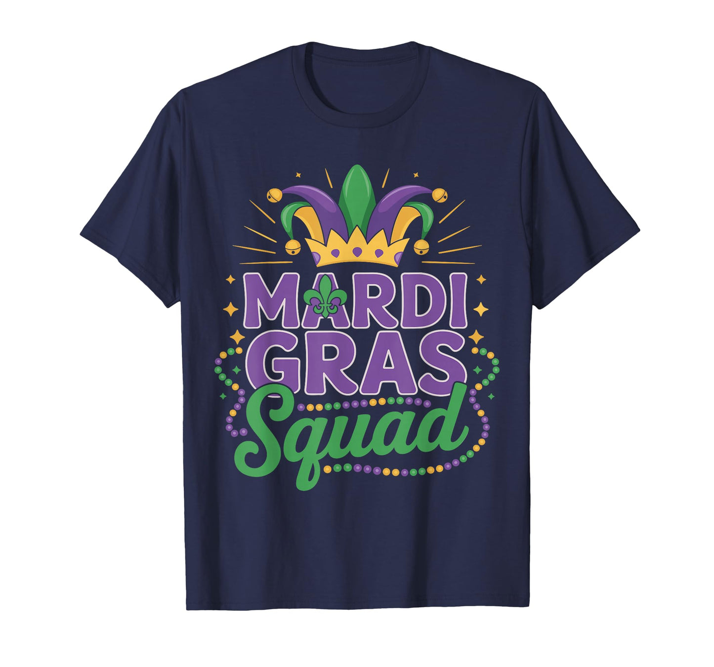 Mardi Gras Squad Matching Group Mardi Gras Cruise Crew Party T-Shirt