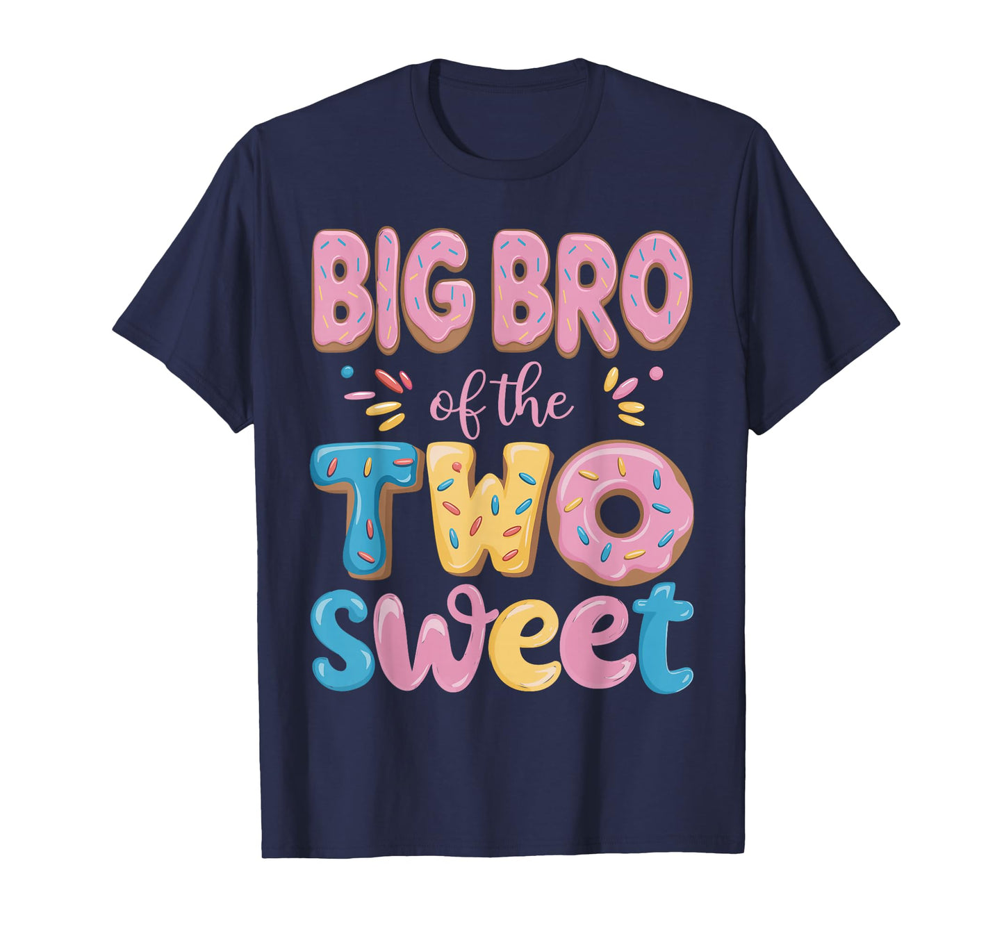 Big Bro of The Two Sweet Donut Brother 2nd Birthday Girl T-Shirt