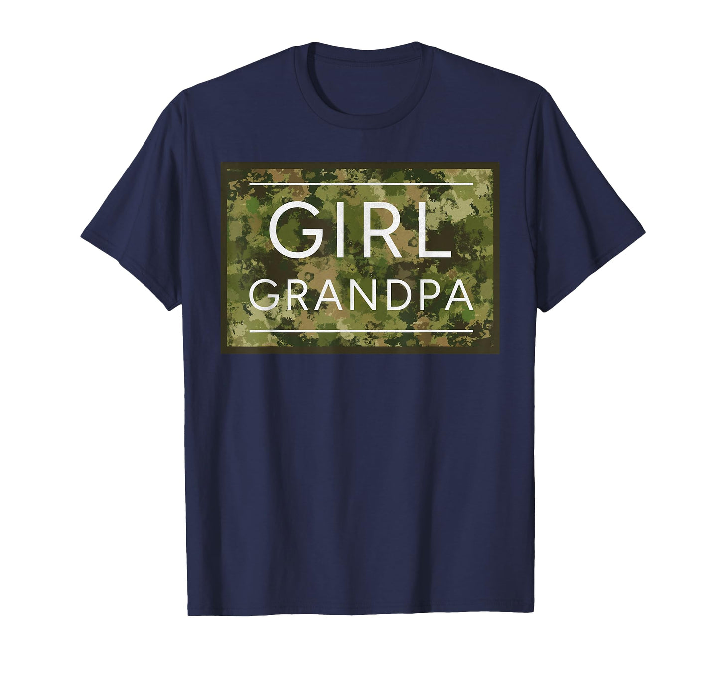Girl Grandpa Camo Grandpa of Girls Grandfather Camouflage T-Shirt