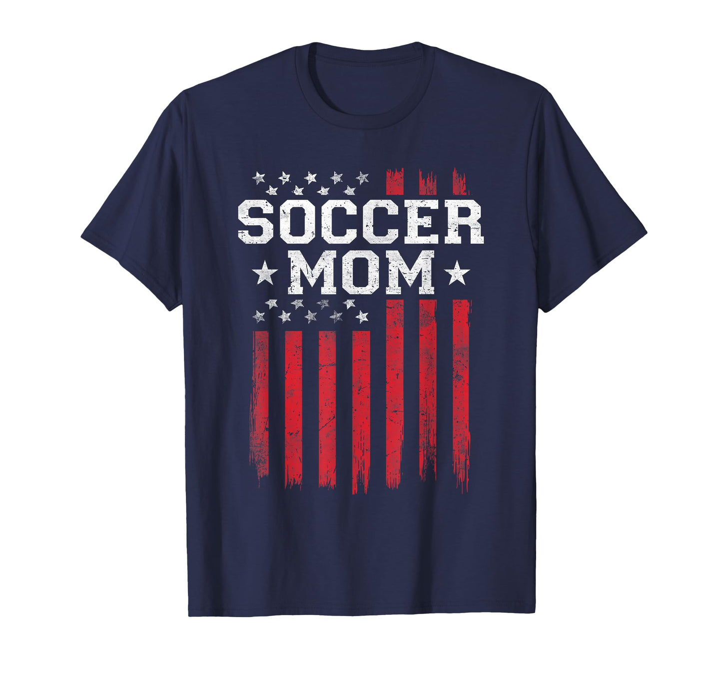Soccer Mom Proud American Flag USA Patriot Patriotic T-Shirt