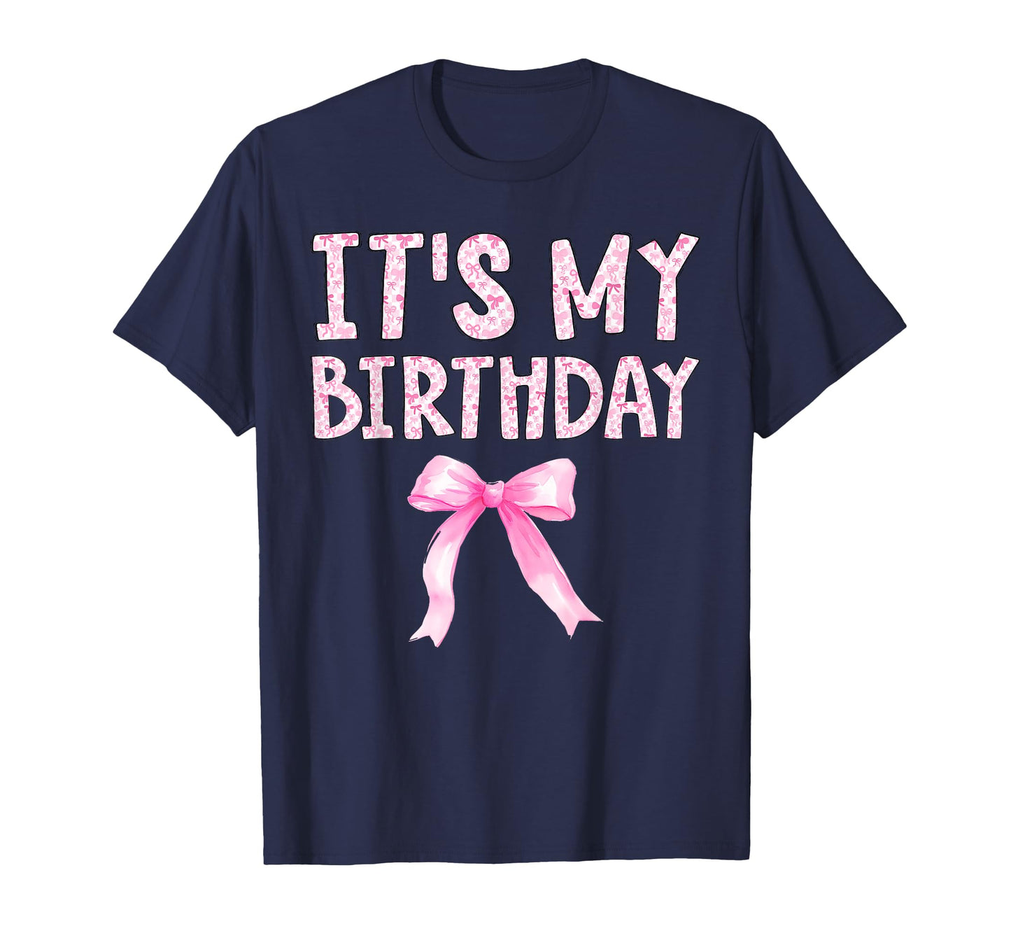 It's My Birthday Matching Coquette Bow Family Party T-Shirt