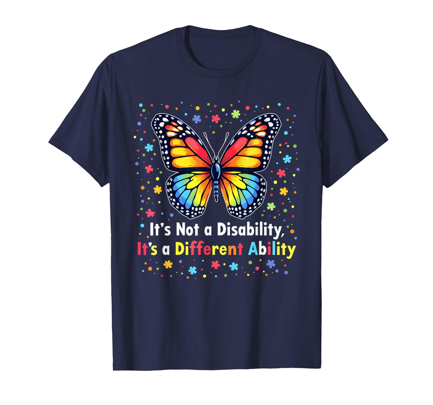 It's Not A Disability It's A Different Ability Handicapped T-Shirt