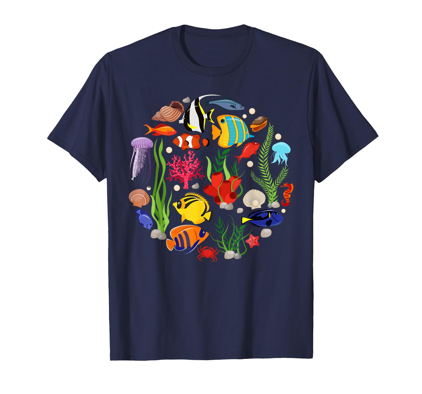 Cute Sea Animal Oceans Clownfish Aquarium Toddler Boy Girl T-Shirt