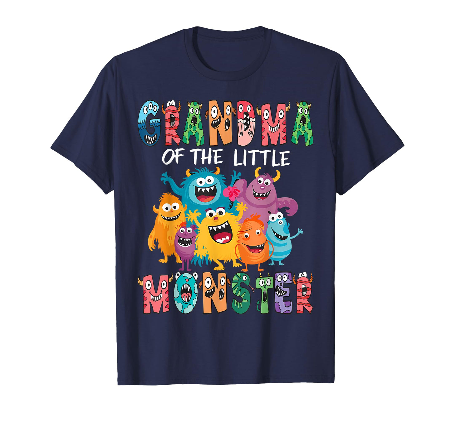 Grandma Of The Little Monster Kids 1St Birthday Party T-Shirt