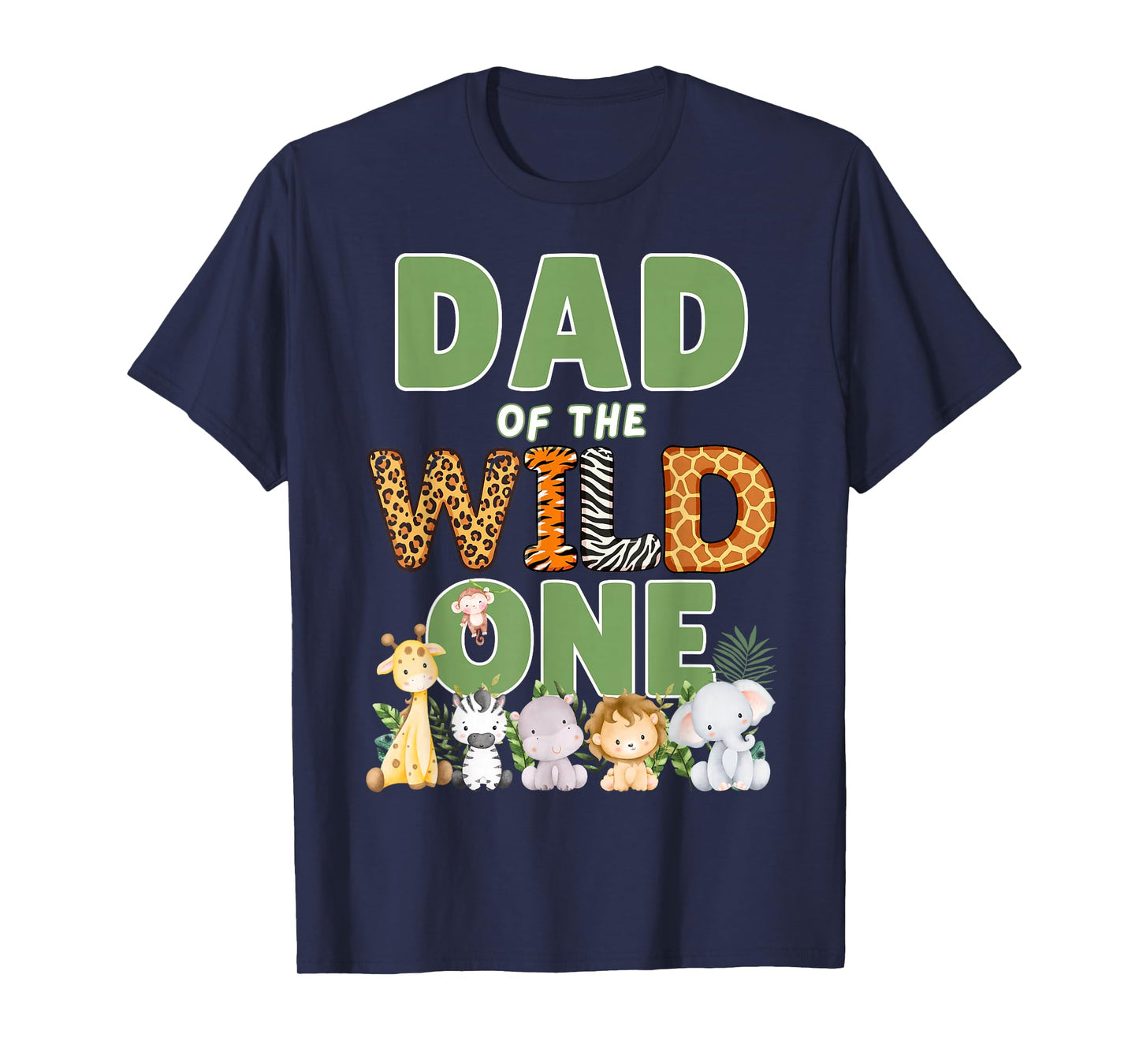 Dad Of The Wild One 1st Birthday Safari Family Matching T-Shirt