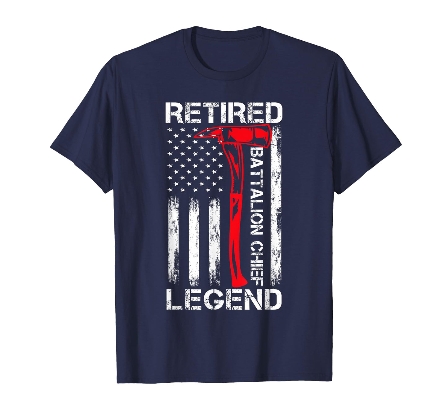 Retired Firefighter Battalion chief Fireman Retirement USA T-Shirt