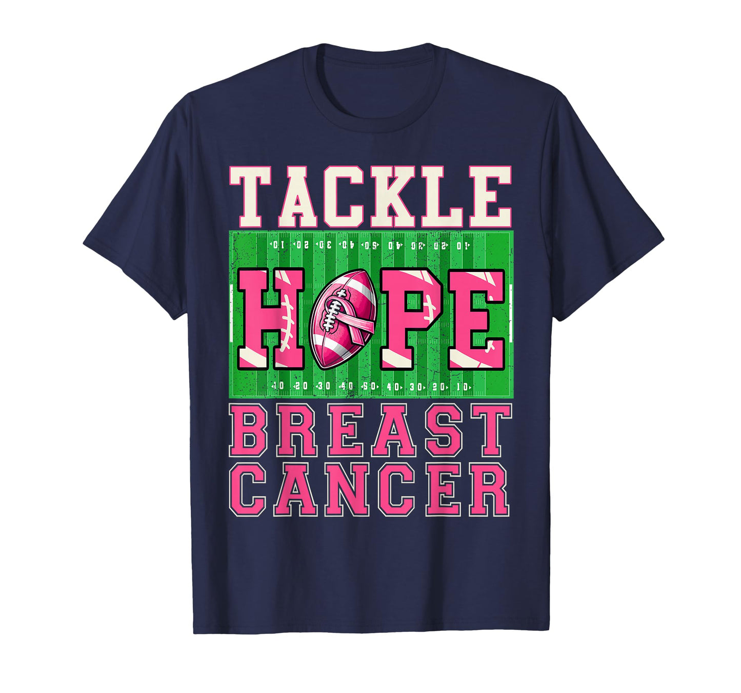 Tackle Breast Cancer Awareness Football Women Boys Kids T-Shirt