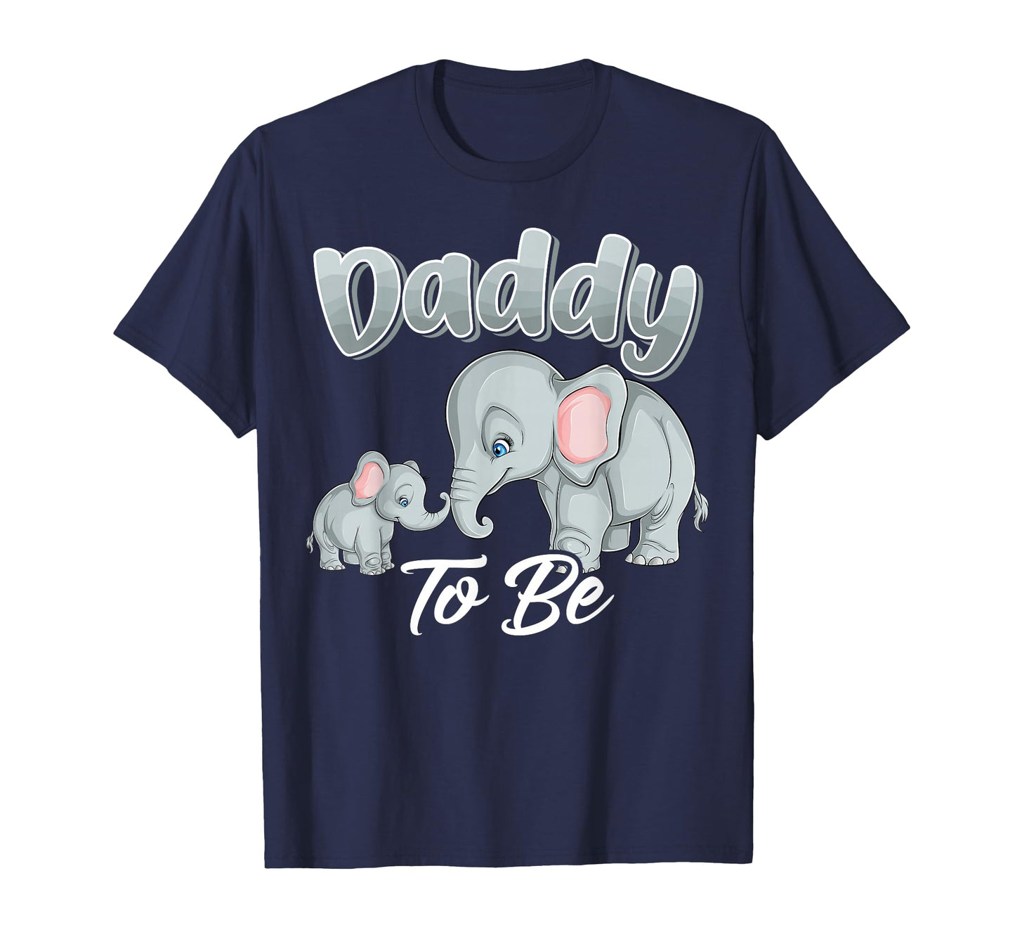 Soon Daddy To Be Elephants For Baby Shower Gender Reveal Men T-Shirt
