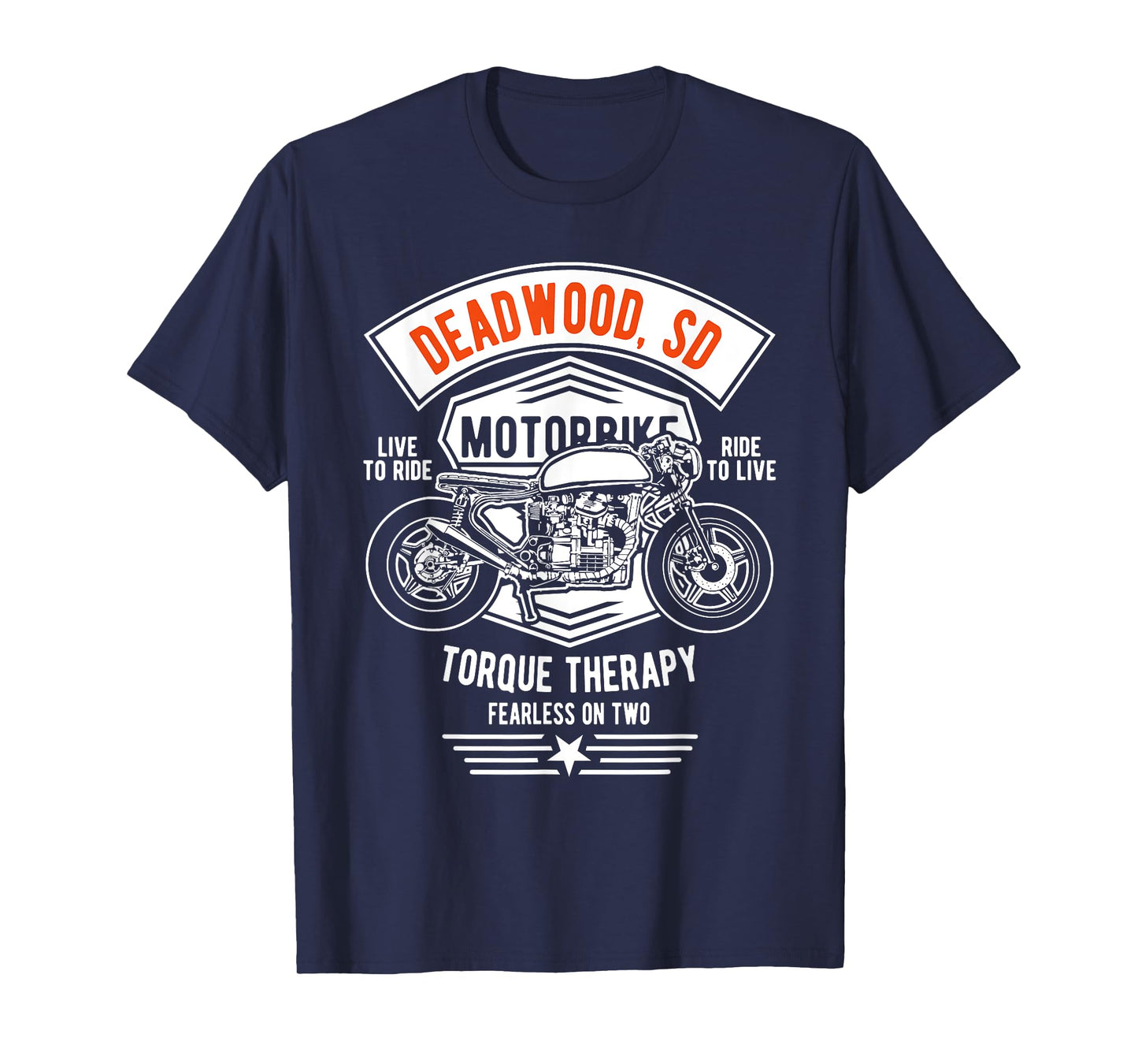 Deadwood South Dakota USA Motorcycle Design Souvenir T-Shirt