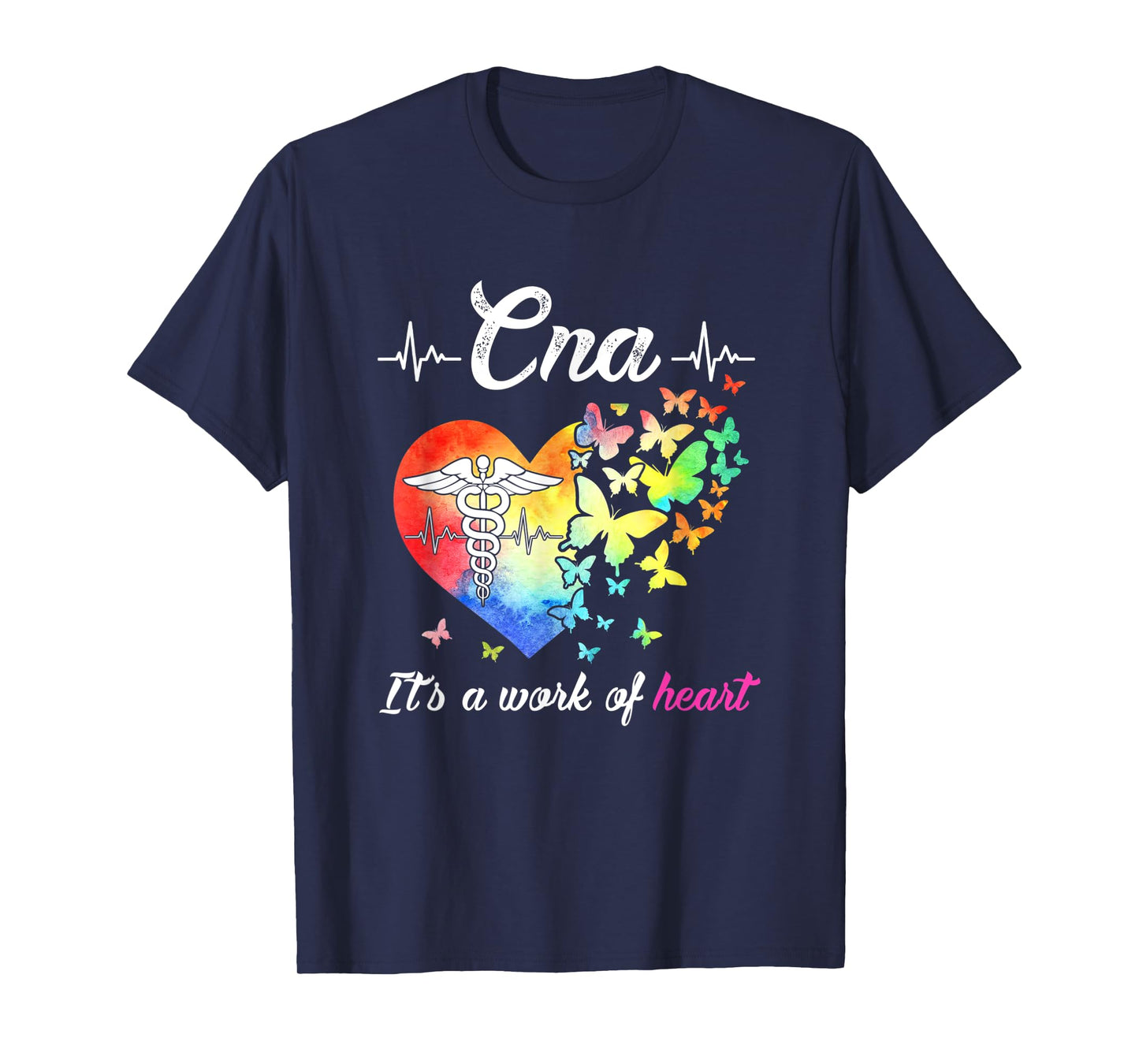 C N A Certified Nurse Assistant Nursing Work Of The Heart T-Shirt