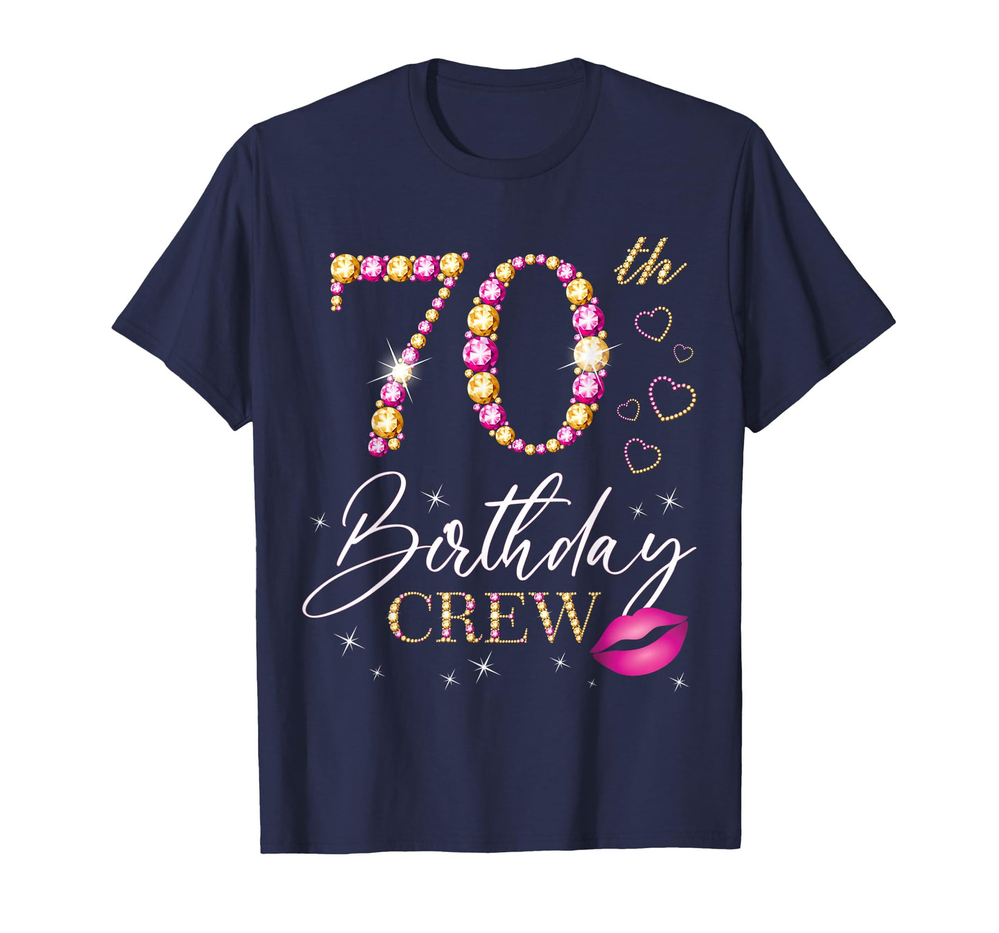 70th Birthday Crew 70th Birthday Squad 70 Years Old Bday T-Shirt