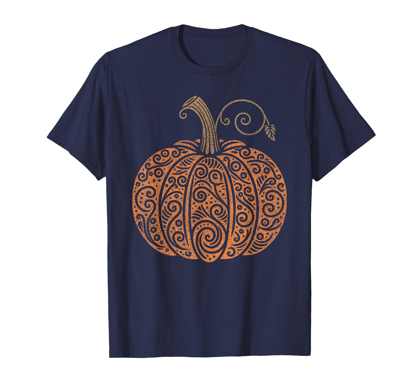 Vintage Pumpkin Women's Autumn Fall Thanksgiving Halloween T-Shirt