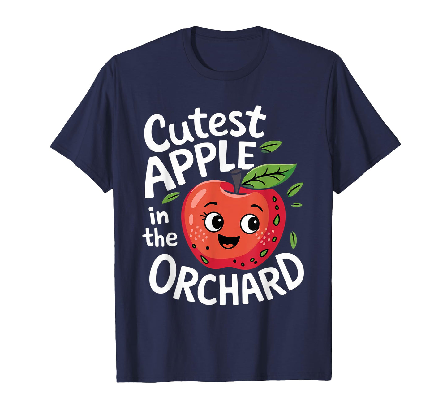 Funny Cutest Apple In The Orchard Apple Picking Kids Toddler T-Shirt