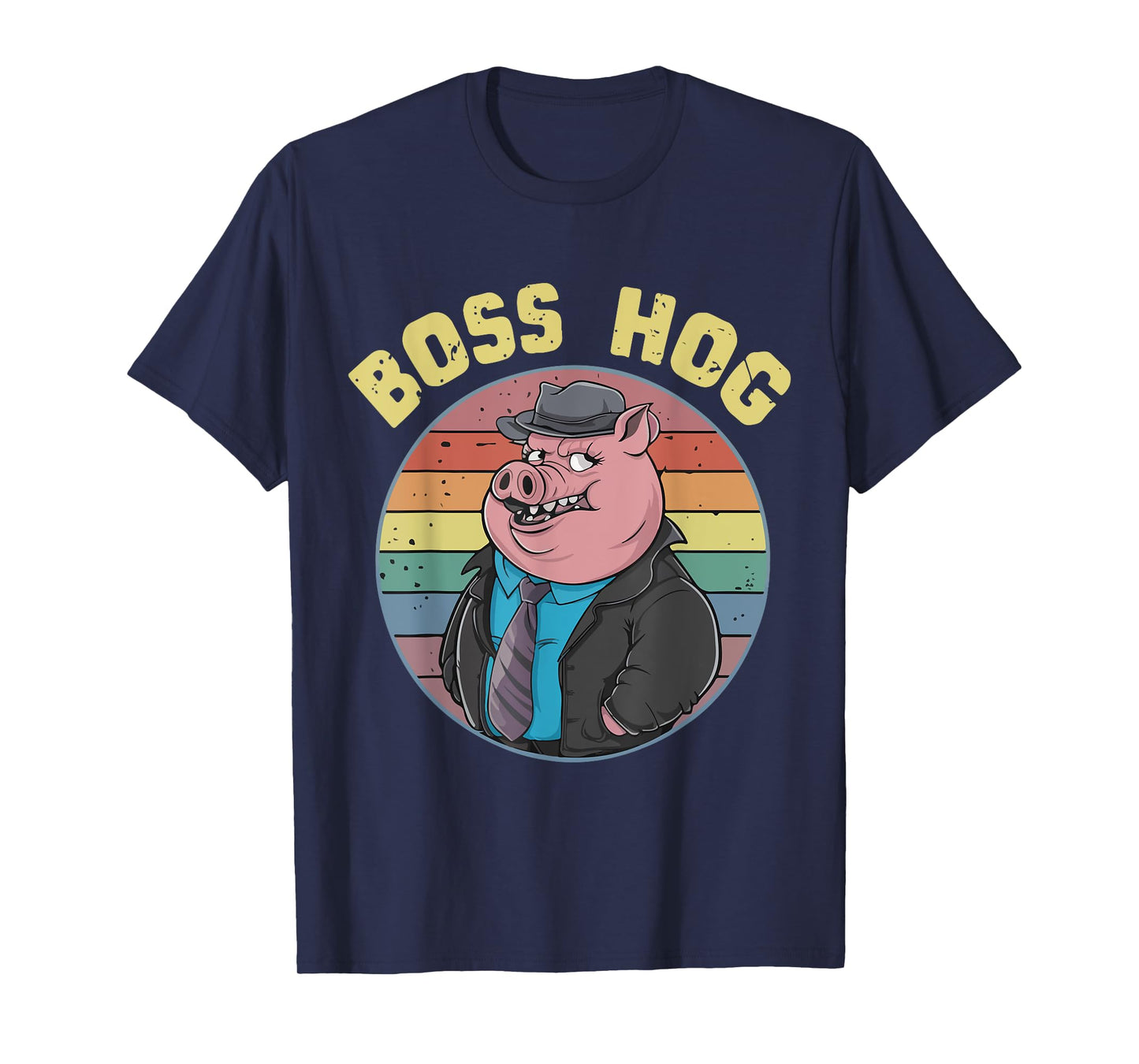 Hog Boss Funny Swine Costume Animal Cool Pigs Humor T-Shirt