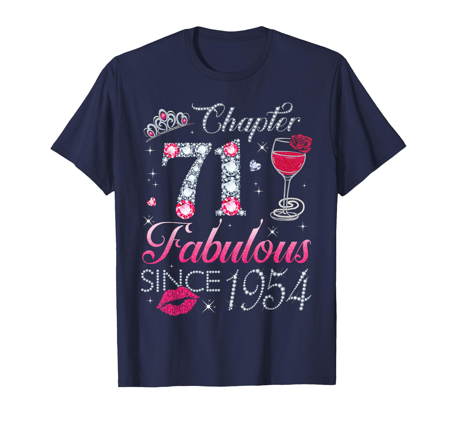 Chapter 71 Fabulous Since 1954 71st Birthday Gift For Women T-Shirt
